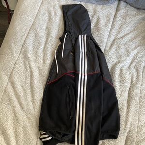 Adidas Zip-Up Sports Hoodie. Black - Large